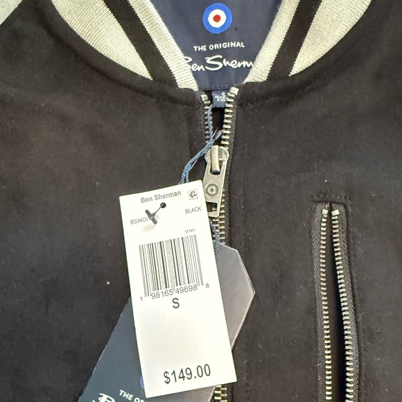 Ben Sherman The Original Faux Suede Mens Zip Up Jacket - Picture 2 of 4